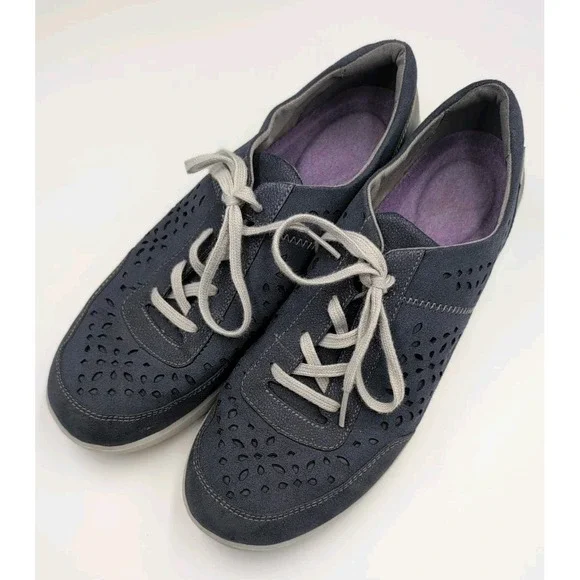 Rockport Women's Emalyn Tie Fashion Sneaker Dusty Blue 10 US - Picture 2 of 16